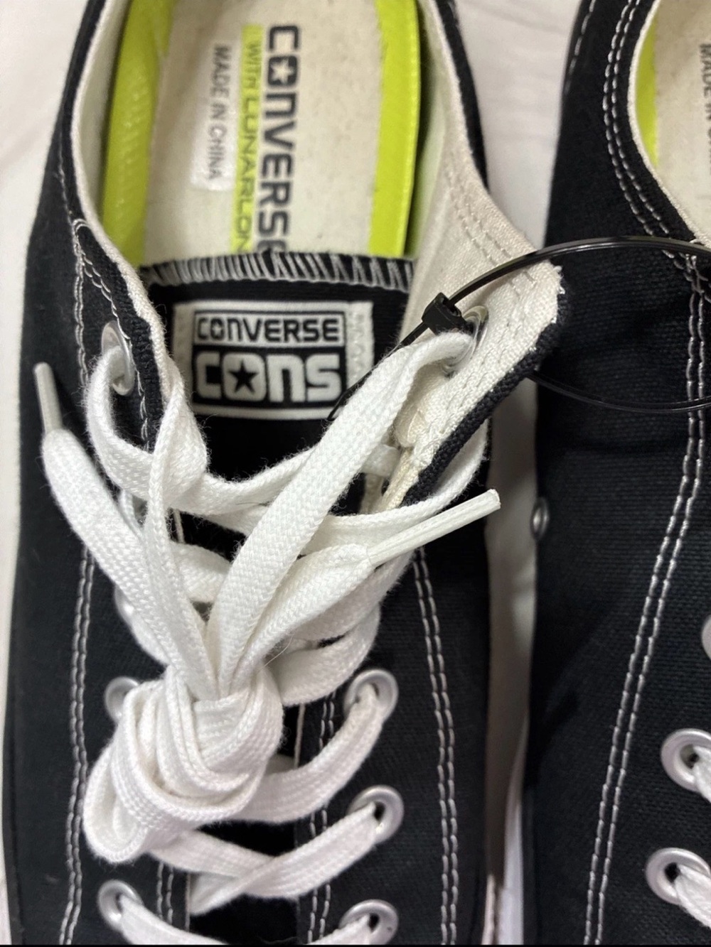 CONS Converse Low Top Skate Boarding Shoes Canvass Black 144578C Men's Sz 13 EUC - Picture 6 of 14